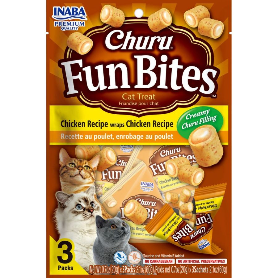 Churu fun bites pollo para gato, , large image number null